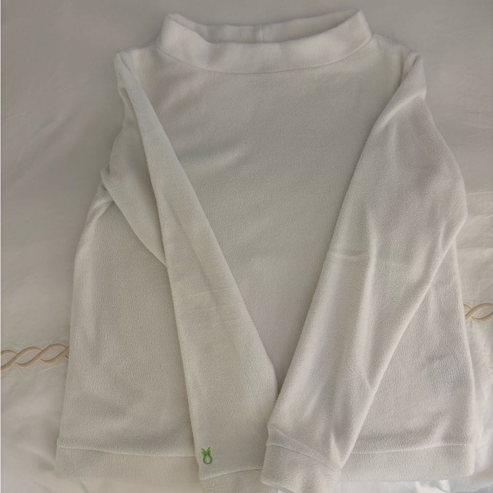 Dudley Stephens Brighton Boatneck Vello Fleece White Size M (6-8)